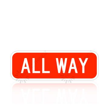 MUTCD R1-3P All Way Sign